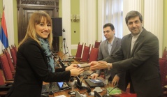 21. januar 2016. Predsednica Odbora za spoljne poslove Aleksandra Đurović i ambasador Islamske Republike Iran u Srbiji Mađid Fahimpur (Majid Fahim Pour)